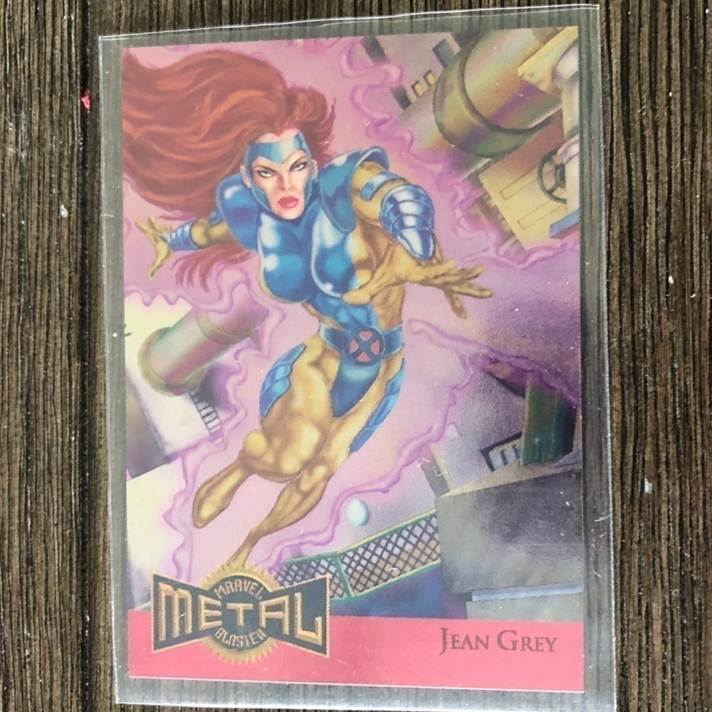 1995 Marvel Metal trading card: Metal Blaster: Jean Grey Limited Edition 8 of 18